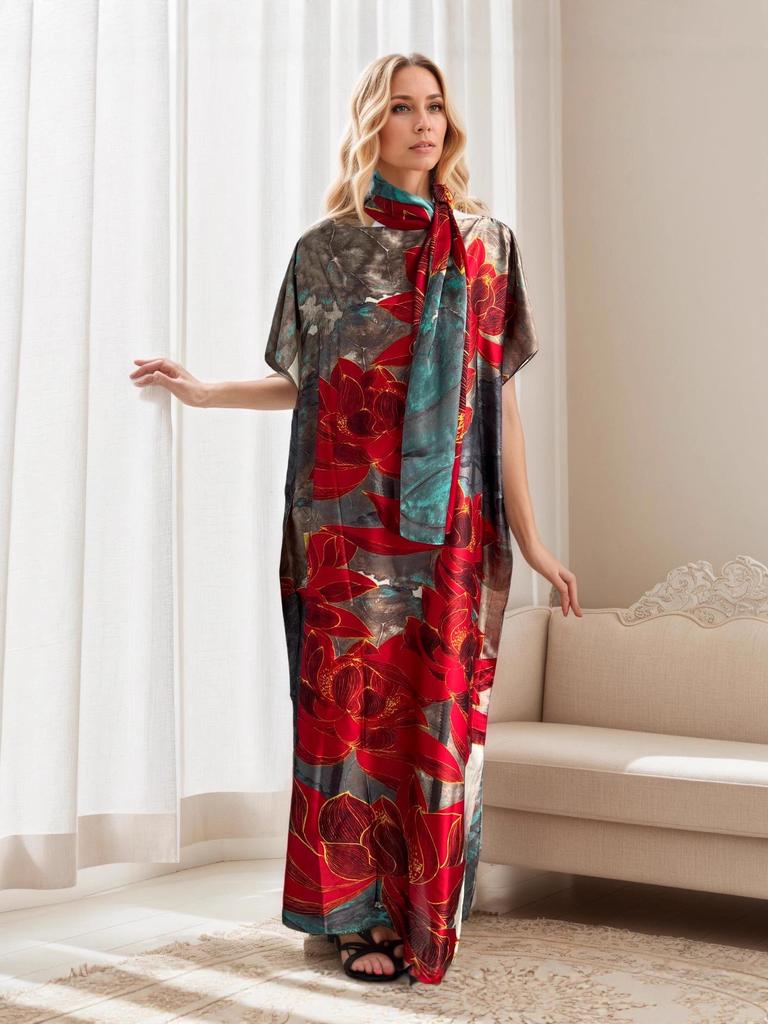 Middle Eastern Style Loose Long Dress Abaya for Women