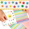 750-2250Pcs  Happy Face Star Stickers For Chart Behavior Label Sticker Diy Craft Stationery Decals Decor Phone Laptop Gift Suppl