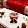 3D Printed Santa Boot Christmas Bowl - Festive Holiday Serving Dish,Treats, Food-Safe Material With Santa Belt Design