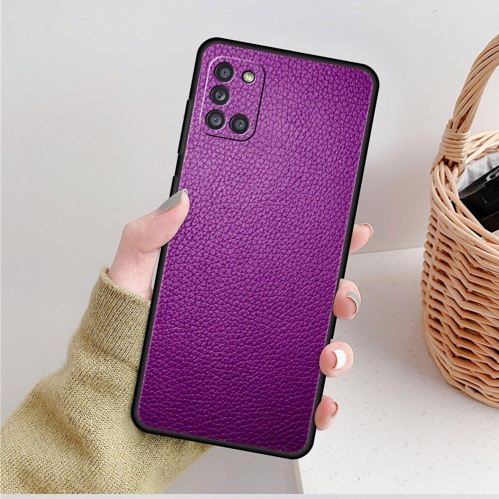 For Samsung Galaxy A21s A71 A12 A72 A41 A31 A02s A51 A52 A32 4G A22 A73 A03s A52s 5G A33 Original Leather Pattern Phone Case