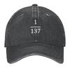 2026 Fine Structure Constant, Made Only For Physicists Dark Version Baseball Cap New In Hat Visor Custom Hat Hats Man Women's