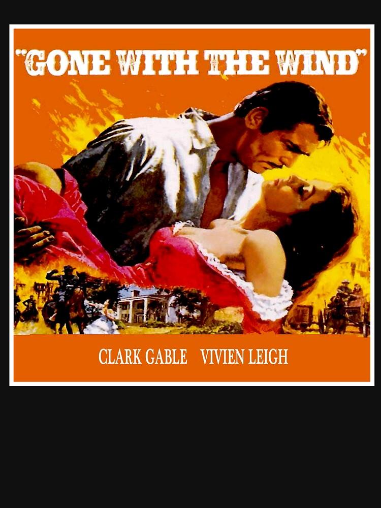 Gone with the Wind GONE WITH THE WIND : Vintage Civil War Movie Advertising Print Classic T-Shirt