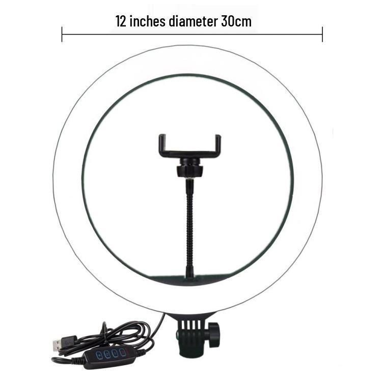 6-Inch Ring Light with Tripod Stand for Live Broadcast and Photography