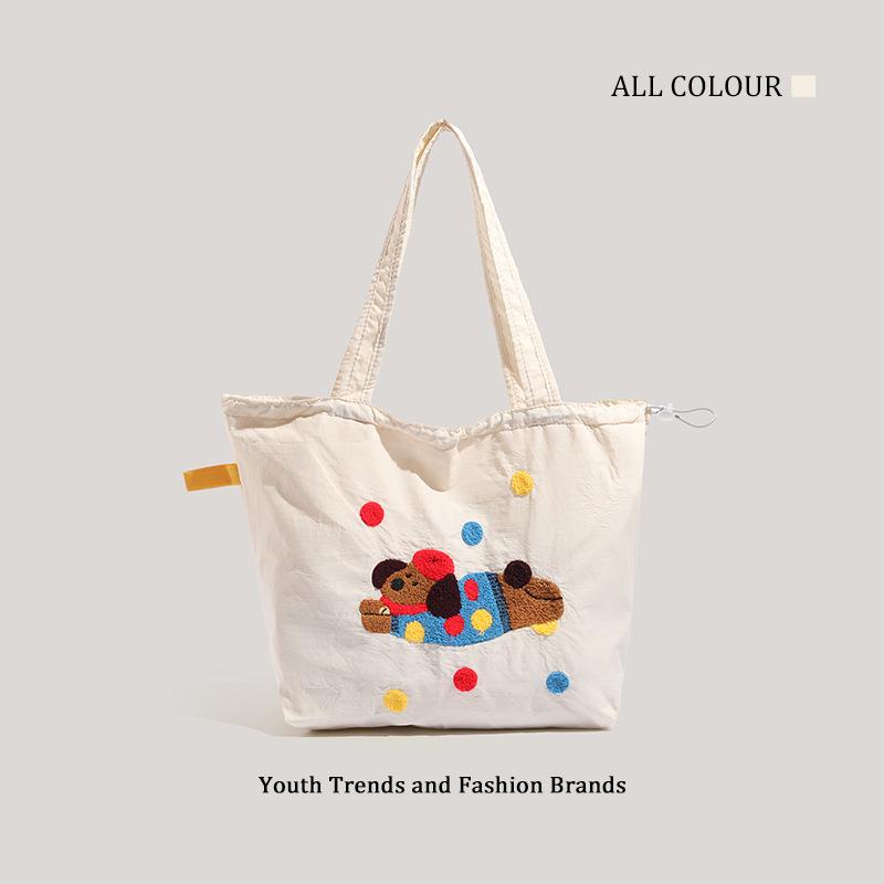 

Fashion versatile shoulder bag canvas bag, large-capacity student class commute leisure bag women