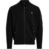 Polo Ss22 Einfarbige Baseballkragen Langarmjacke Herrenjacke Schwarz 710881521-002