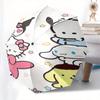 Hello Kitty,Sanrio Characters Automatic Folding Umbrella-Simple 8-Rib Design, Bright Cartoon Pattern, Durable Iron Frame, Suitable For Trave