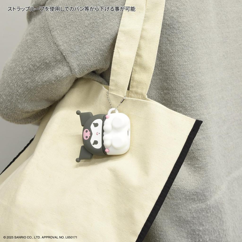 Gourmandies Sanrio Characters AirPods 4-kompatible Silikonhülle Kuromi SANG-496KU