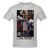 Xvi The Tower Tarot Card Wrinkleresistant Tshirt Korean Style Lazy Classic Colors Tee