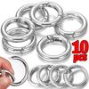 50/10pcs Metal O Ring Spring Clasps for DIY Jewelry Openable Round Carabiner Keychain Bag Clips Hook Dog Chain Buckles Connector
