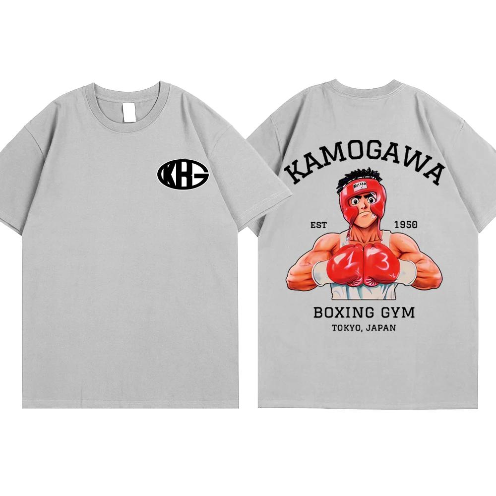 Boxnings Anime T-shirt Hajime No Ippo T-shirts Kamogawa Boxning T-shirt Makunouchi KGB Grafiska T-shirts Sommar Lös Streetwear