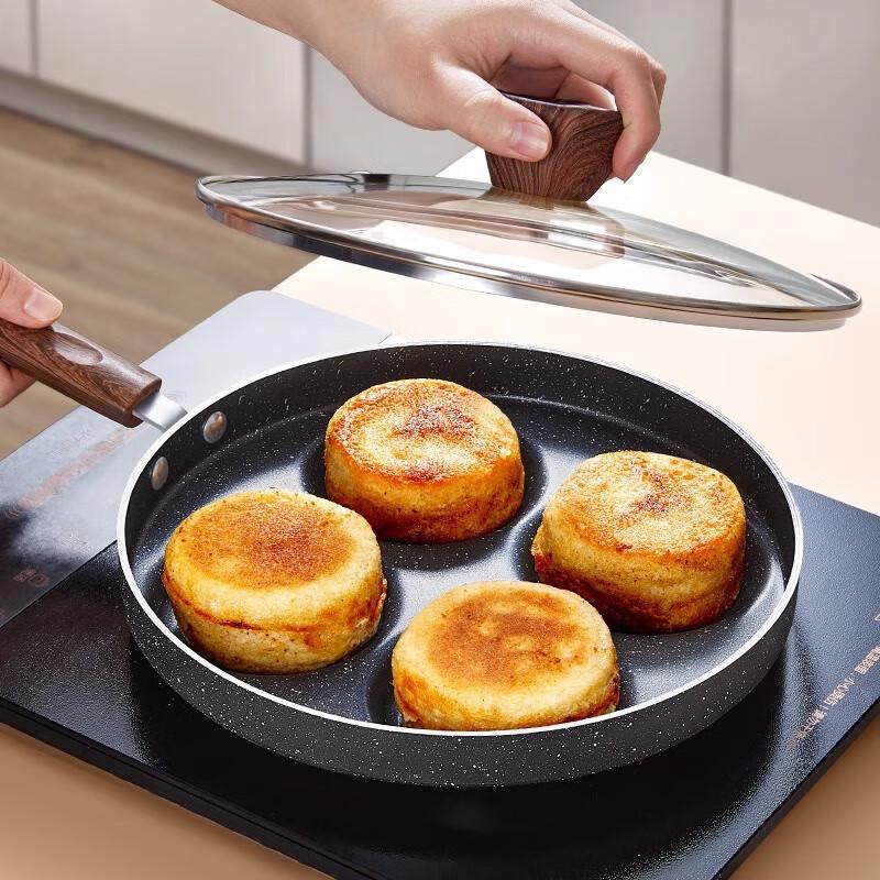 4-Hole Maifan Stone Non-Stick Breakfast Frying Pan
