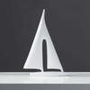 Ship Decorative Figurine White Large 28cm - Sailboat, Boat, Yacht