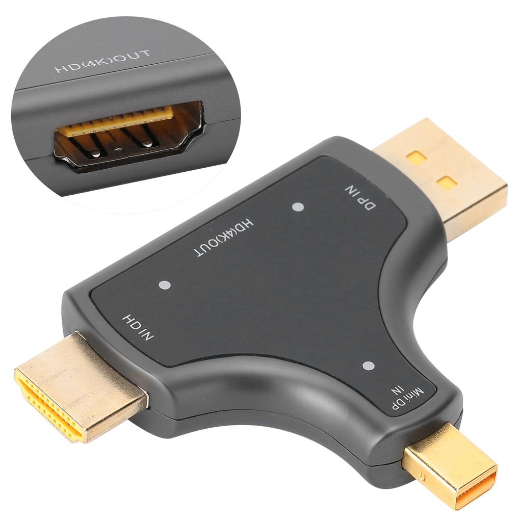 Adapter 3 In 1 MultiFunction 4K HD Portable Notebook DriveFree DP Interface D62A