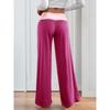YYFS Women's Fashion Casual Solid Color Print High Waist Trousers Pants & Capris