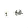 Animal Sculpture Cat Frog Figurine Creative Tabletop Ornament Decorative Statue for Fireplace