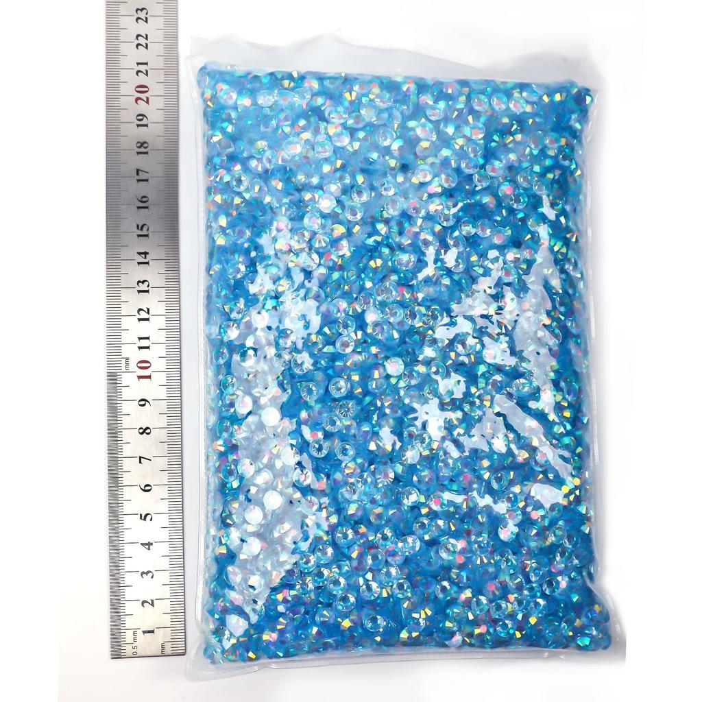 Weiches Harz Flachbodenbohrer Transparentboden AB Farbe, Nagelbohrer Violent Bear Sticker Bohrer DIY Handyhülle Zubehör