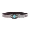 Locomotive Man Waist Belts with Turquoise Buckle Male Coat Trouser Waistband