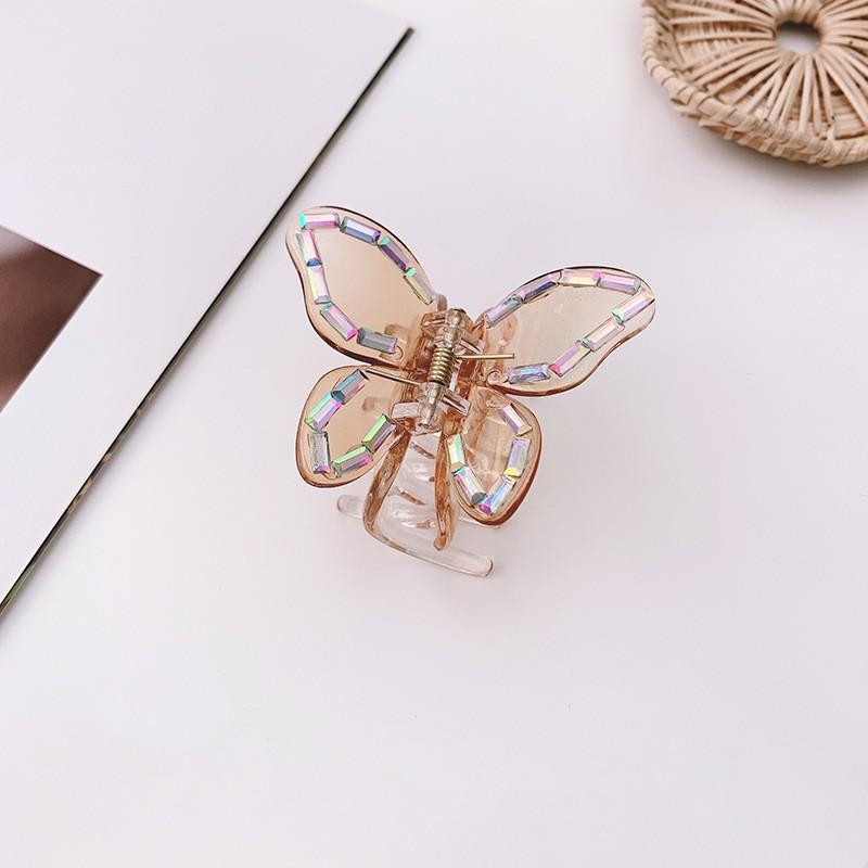 8 Style Transparent Mini Hair Pins Claw Crab Girls Women Barrette Acrylic Butterfly Hair Clips Korean Hair Accessories