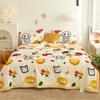 Cartoon Fish Pattern Summer Quilt 100% Cotton Soft Air Conditioning Thin Quilt for Kids Teens Home Sofa Bedroom Thin Blanket