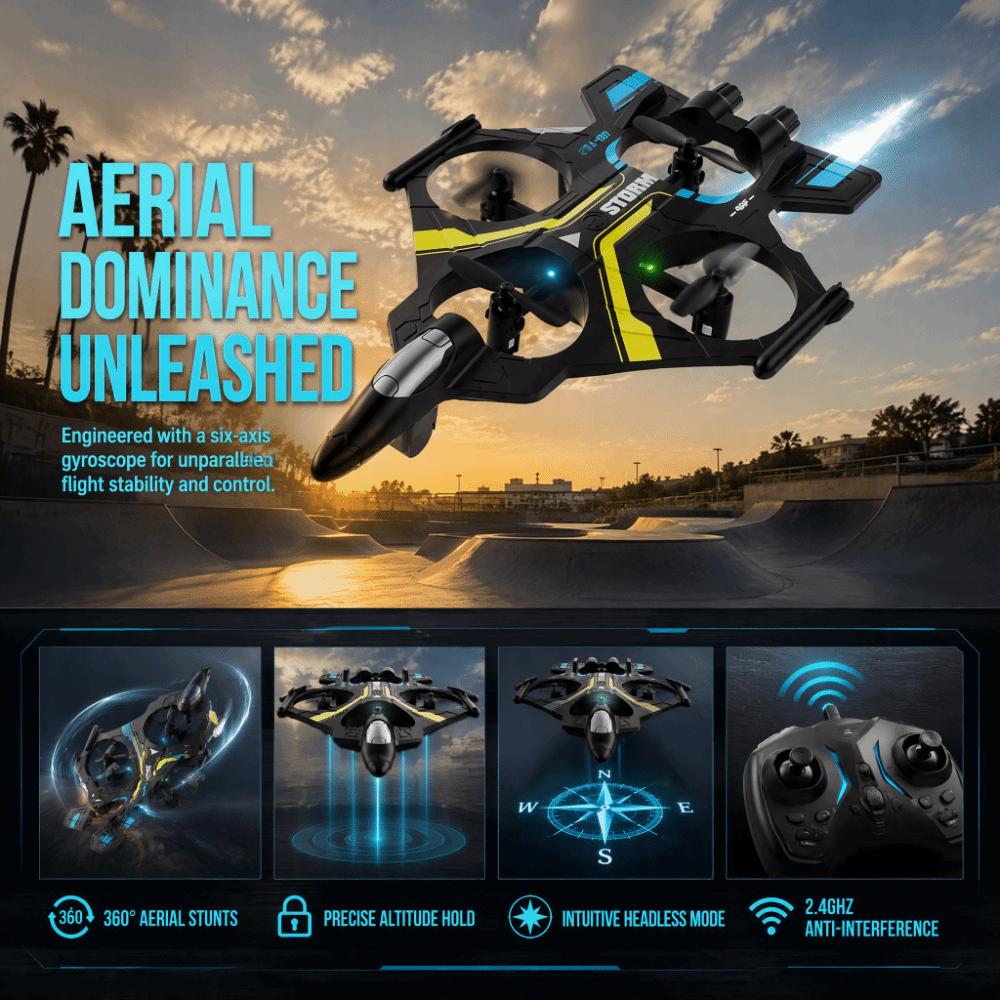 EPP Foam Four Motor Helicopter Toy Gravity Sensing RC Hobby Jet Plane  Home Decor