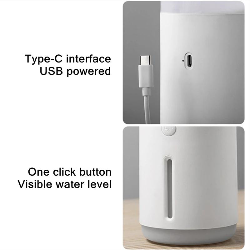 Meduzalar tutun halqalari Ultratovushli havo namlagichi USB Portativ Aromaterapiya Efir moyi Diffuzori Iliq chiroq bilan Diffuzor Hidi