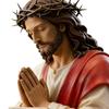 10cm Jesus Statue Hand Painted Religious Resin Sculpture Jesus Resin Desk Companion Figurine For Home Car Interior Ornaments