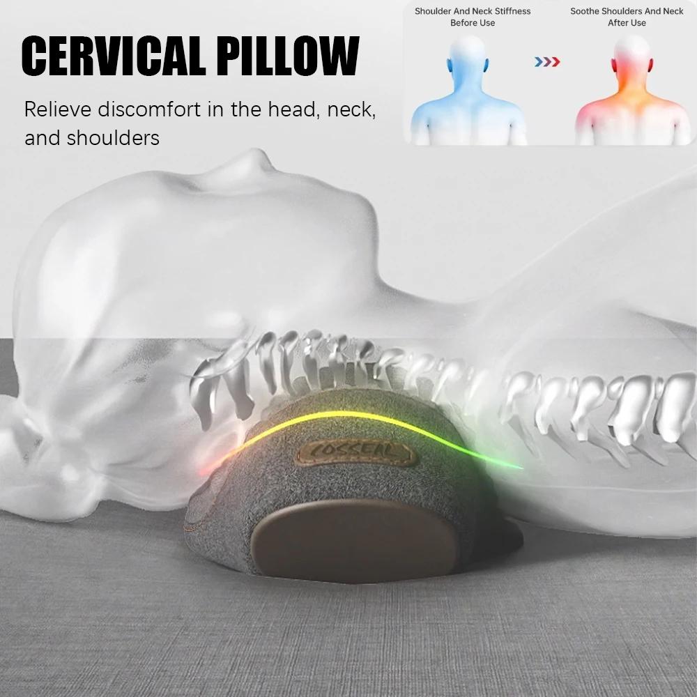 Electric Massager Cervical Pillow Memory Foam Neck Guard Hot Compress Vibration Multifunction Neck Massage Help Sleeping Memory