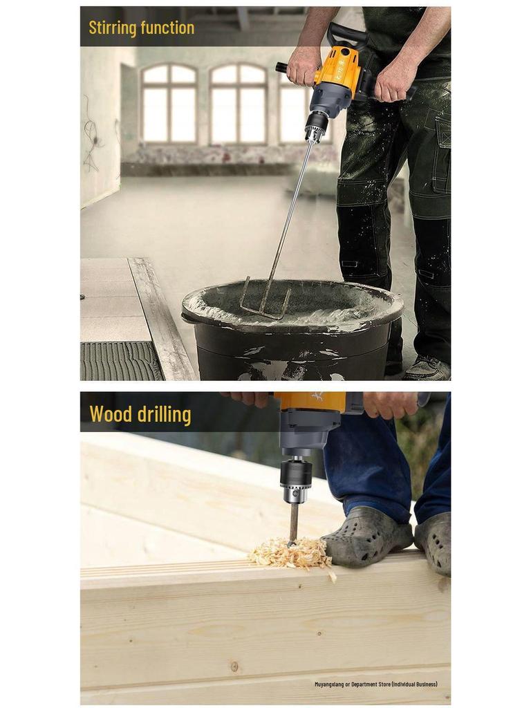 CHUANGYI High-Power Drill & Mixer for Paint, Putty, Concrete, and Coatings