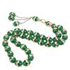 Beads Rosary 33 Grains Exquisite Unique Pattern Religious Article Worship Prayer SuppliesGreen