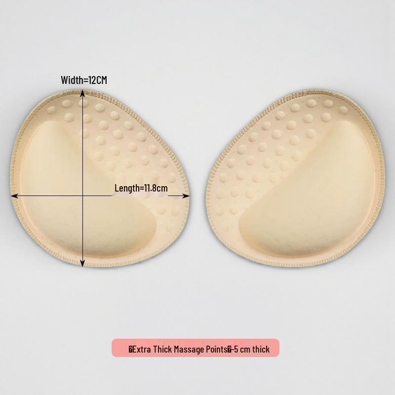 Triangular Breathable Sponge Bra Inserts for Enhanced Bust - Thick & Thin Options for Yoga & Daily Wear