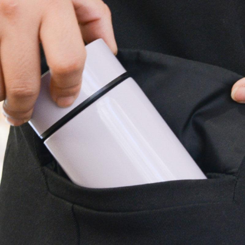 200ml Mini Thermos Cup Double Layer Vacuum Insulation 12 Hours Heat Preservation Portable 304 Stainless Steel Metal Cup Outdoor