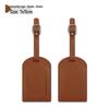 PU Leather Luggage Tag & Anti-lost Boarding Pass Holder with Logo