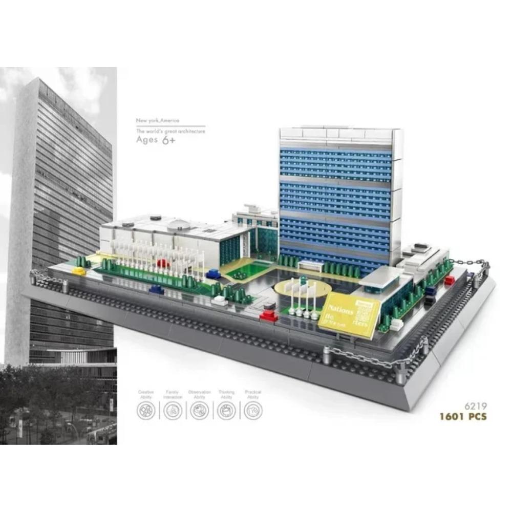 MOC World Famous Architecture Edifice Opera House Building Blocks Villa Savoye Bridge Tower Toy Children Birthday Christmas Gift