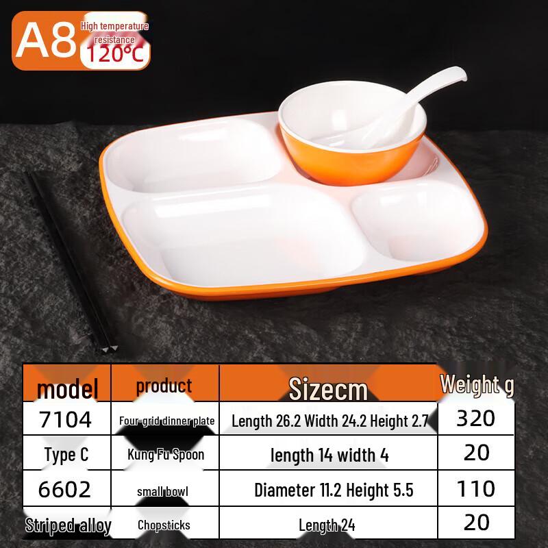 Melamine Divided Serving Tray