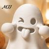 Cute Desk Accessories Halloween Ghost Figurine, 3D Printed Face Statue, Spooky Small Decorations Tabletop Ornament for Shelf, Desk, Home Party Decor