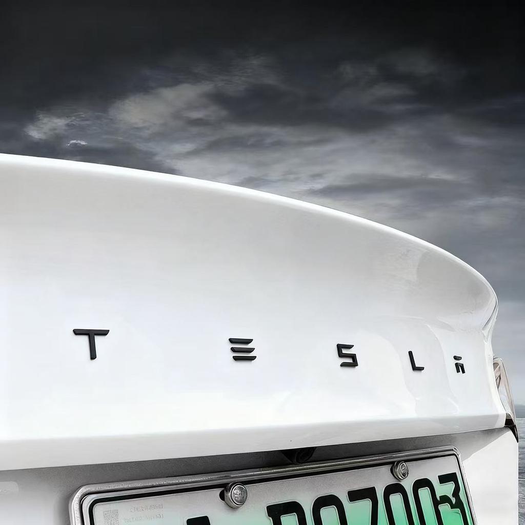 Car Trunk Replacement Logo Sticker Accessory For Tesla SpaceX Model 3 Highland 2023 S X Y Y-Eur Roadster P75D P85D P90D P100D