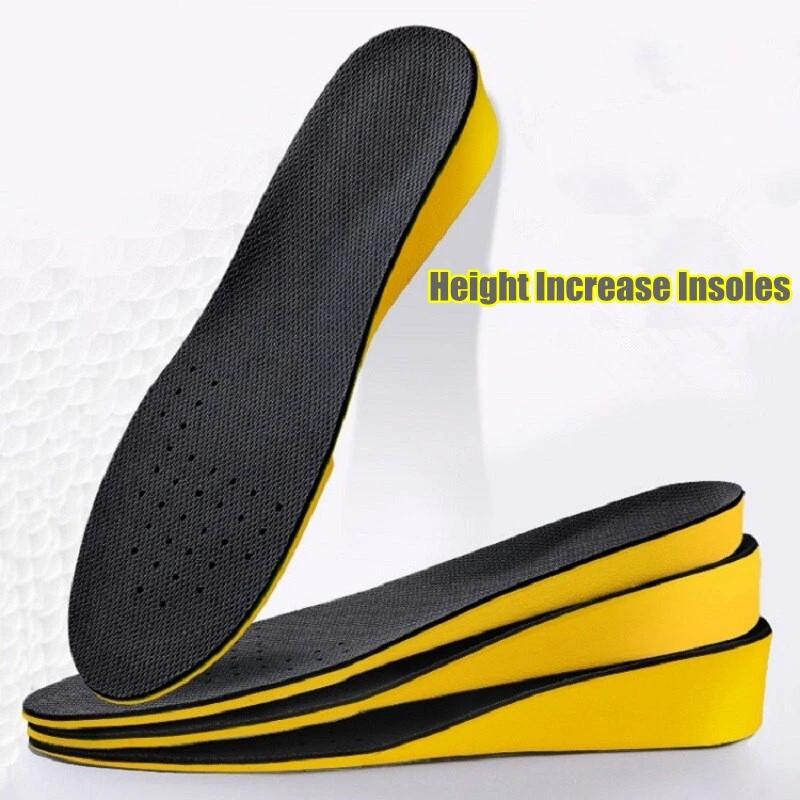Men Invisible Height Increasing Insoles Soft and breathable insoles Flexible shock-absorbing sole arch support sports insoles
