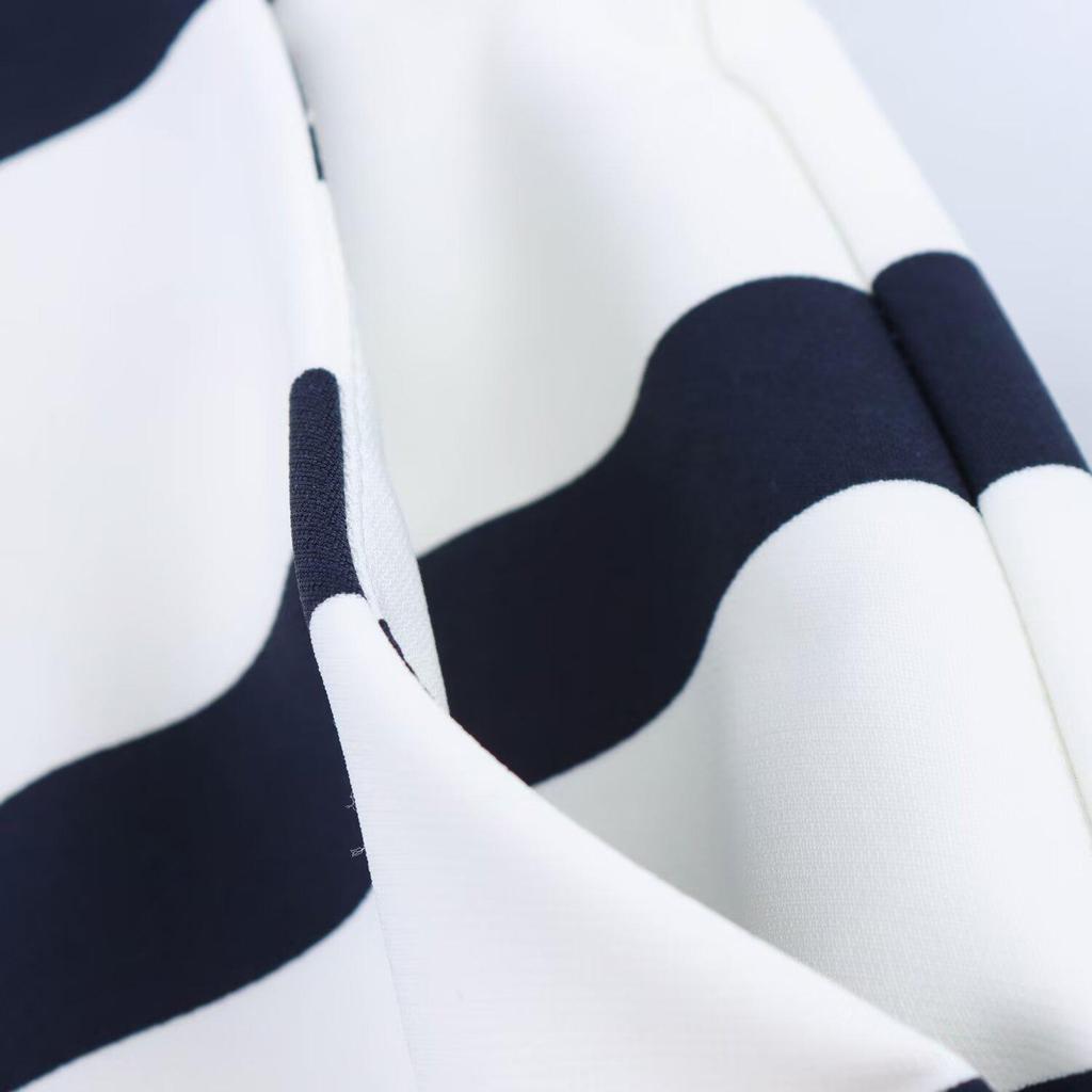 2025 Spring Women's Striped Short Sleeve Top and Casual Shorts - European & American Style