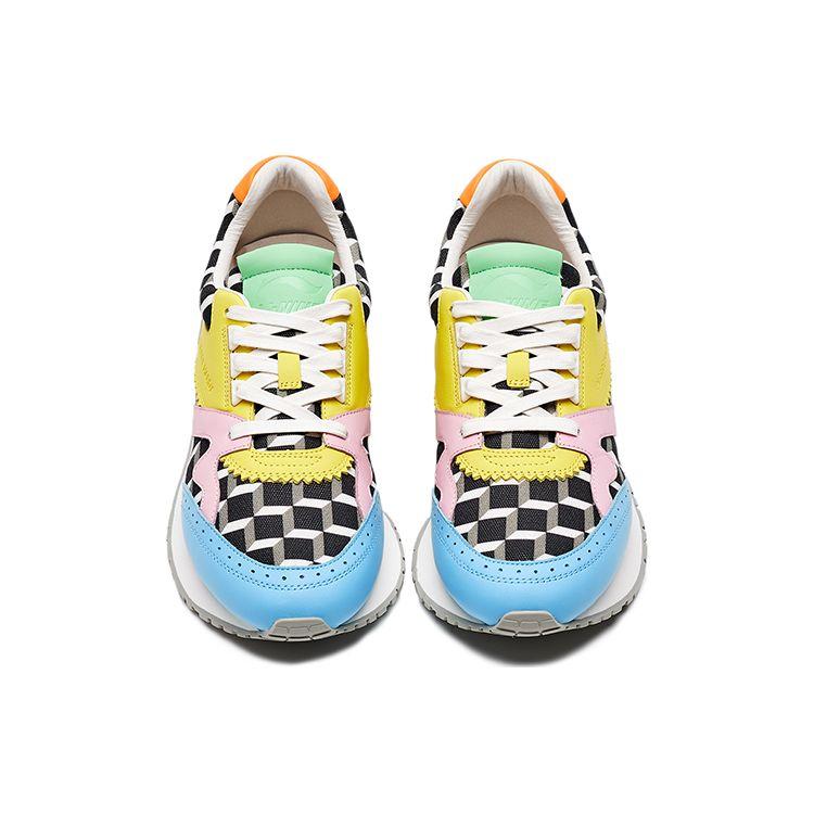 Li-Ning Comfortable Versatile Lightweight Shock Absorbing Non-Slip Wear-Resistant Low-Top Retro Running Shoes Women sneaker Multicolor ALFR201-1