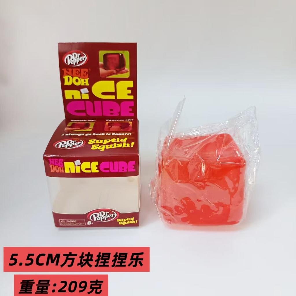 Streso malšinimo minkštas ledo kubo žaislas 5,5 cm Kolo Sprite skonio salykalo cukraus minkštas žaislas Deimpresijos įrankis vaikams ir suaugusiems Kūrybiškas naujoviškas žaislas