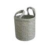 Collapsible Quilted Storage Basket Large Capacity Flower Pattern Storage Basket  Bedroom