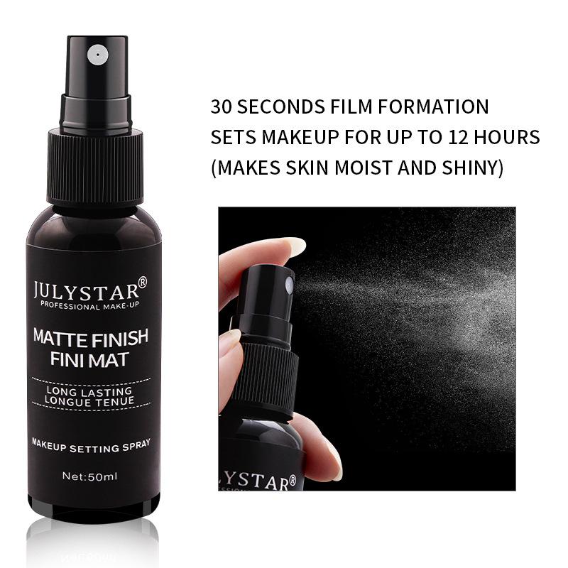 Julystar Ferahlatıcı Makyaj Losyonu Taşınabilir 50ml Nemlendirici Nemlendirici Kalıcı Şeffaf Makyaj Ayar Spreyi