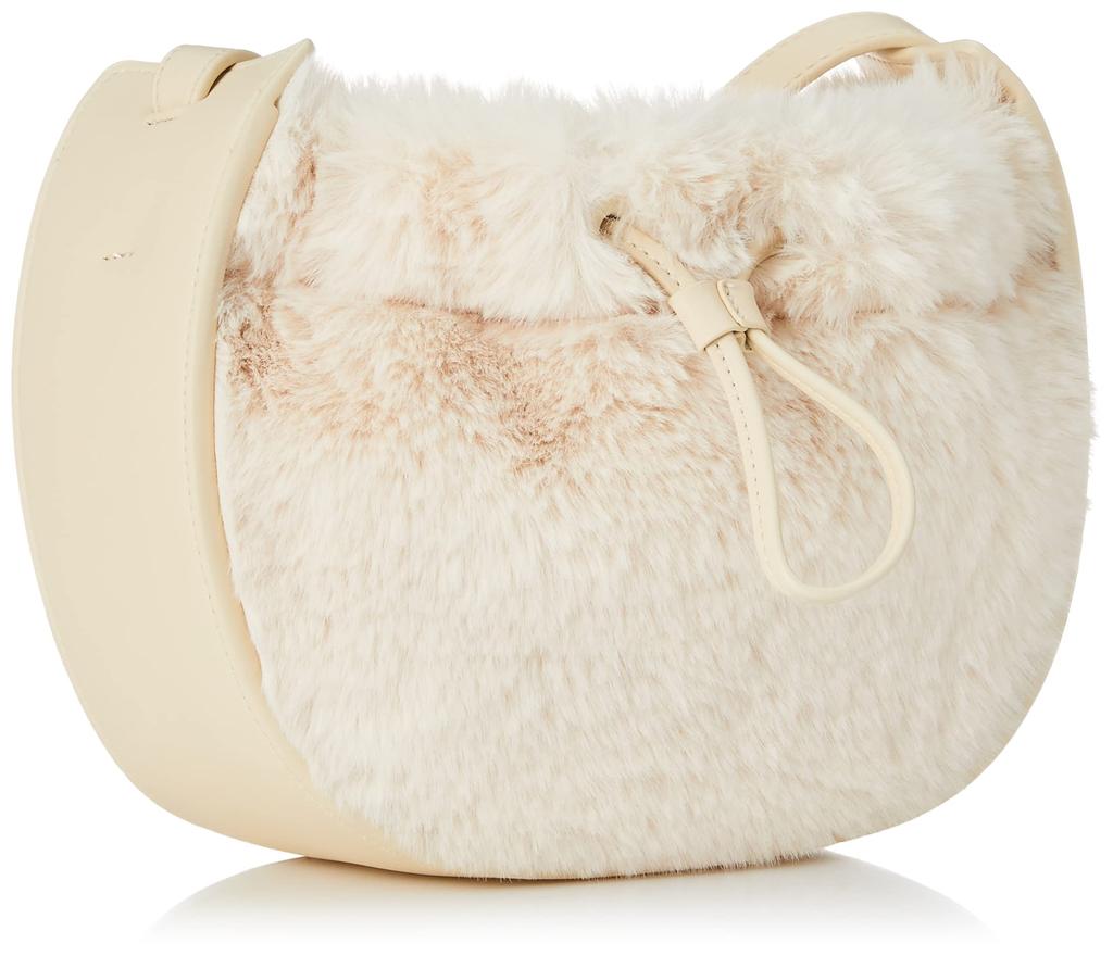 FRAY I.D. Drawstring Fur Shoulder Bag FWGB215306 Women's White, Free Size