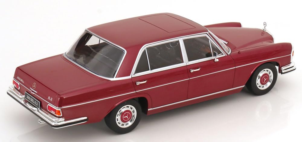 KK Scale Mercedes 300 SEL W109 Red Metallic Finished Product 1/18 6.3 1967-1972