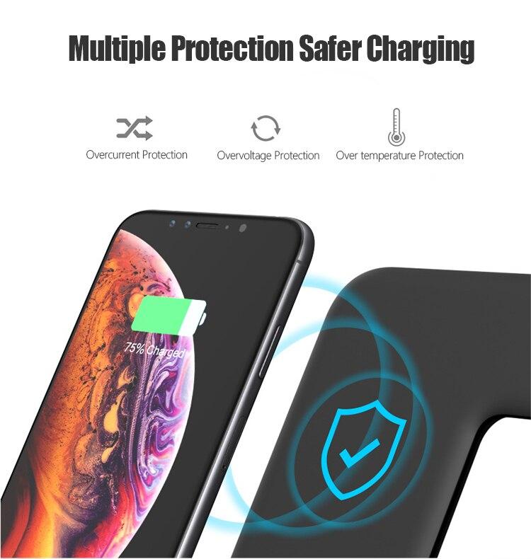 Qi Wireless 15W Quick Charger Holder 