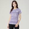 Li-Ning Fashionable Casual Versatile Short Sleeve Breathable Comfortable T-Shirt Women Tops Purple ATSW580-2