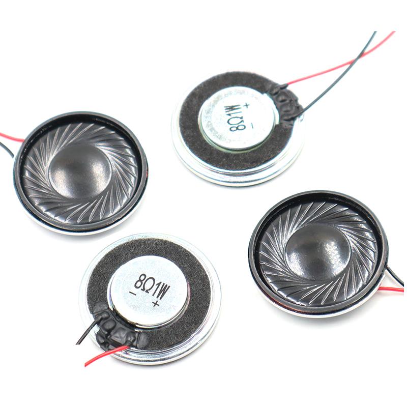 2Pcs 8Ohms 1W Diameter 30MM Ultra Thin Speaker With MX Wire 1.25 Terminal Voice Broadcast Speaker DIY Accessories