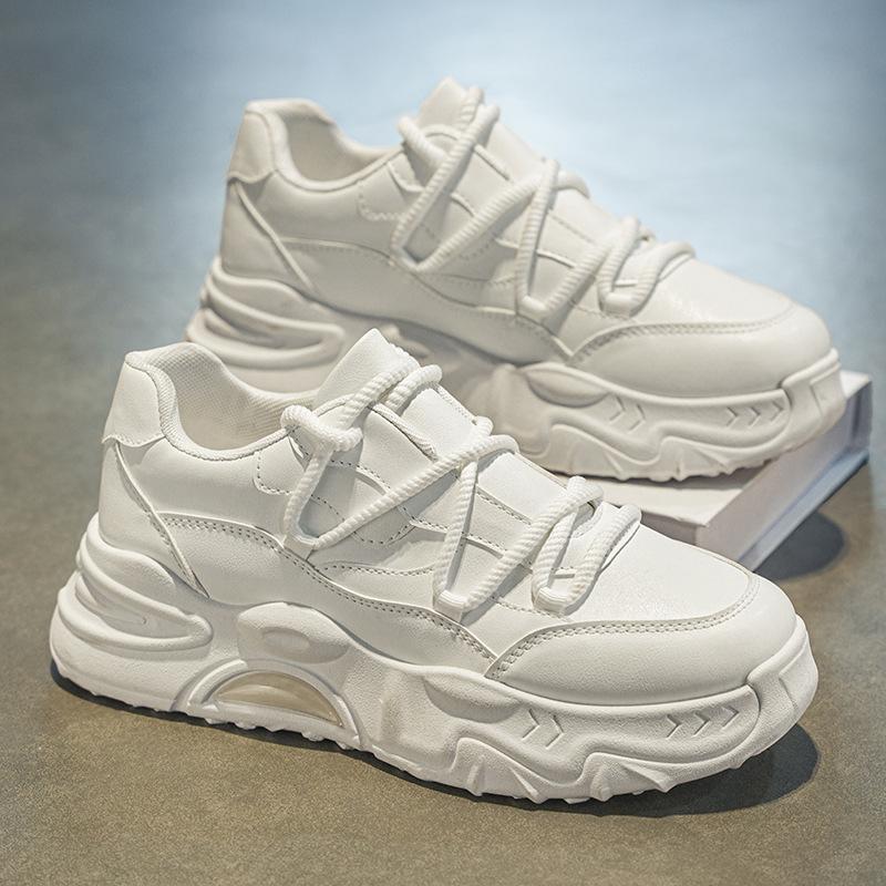 

Мужская обувь осень новая дышащая маленькая белая обувь мужская спортивная обувь универсальная платформа повседневная 44