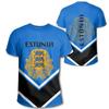 Estonia Flag Graphic T Shirt Estonian Independence Day Gifts 3D Printed T-shirts Men Sports Short Sleeved Football Jersey Tees