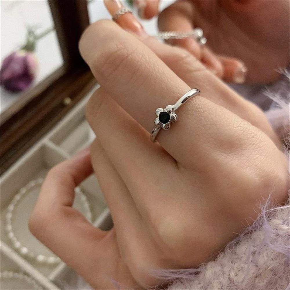 Schlichter Ring unregelmäßig 925er Sterlingsilberring Ins-Wind-Nischen-Design offener schlichter Silberring Großhandel